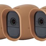 3 x Silicone Skins for Arlo Pro Smart Security – 100% Wire-Free Cameras by Wasserstein (3 Pack, Brown)