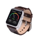 38mm Vintage Vegetable Tanned Leather Watch Band Genuine Leather Watch Strap Replacement Wristband With Secure Metal Clasp Fit For I Watch Apple Watch (38mm Dark Brown Silver Adaptor)