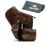 MegaGear ”Ever Ready” Antique Dark Brown DSLR Camera Case for Canon EOS Rebel T6 T3 T3i 18-135mm and 18-55mm /Canon 1100D 600D 18-135mm and 18-55mm