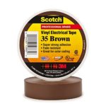 3M Scotch #35 Electrical Tape, Brown, .75-Inch by 66-Foot by .007-Inch