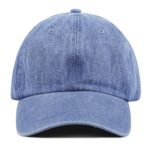 The Hat Depot Unisex Blank Washed Low Profile Cotton and Denim Baseball Cap Hat