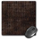 3dRose Elegant vintage damasks in brown – Mouse Pad, 8 by 8 inches (mp_201079_1)