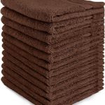 Utopia Towels Premium 700 GSM Washcloths 12-Pack (DARK BROWN)