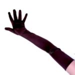 SACAS 23″ Long Party Bridal Dance Gloves with 15 Colors (Brown)