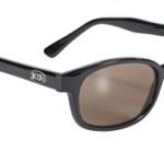 Pacific Coast Original KD’s Biker Sunglasses (Black Frame/Dark Brown Lens)
