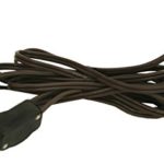 Royal Designs Lamp Cord with High/Low Rotary Switch and Molded Plug, Brown, 9 feet, SPT-2 (CO-3001-BR-9-1)