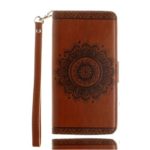 For iPhone 7 Case, HP95(TM) Retro Pattern Leather Flip Wallet Phone Case Cover for iPhone 7 4.7 inch (Brown)