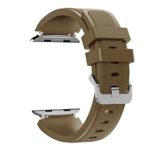 Apple Watch Band for Series 1 Series 2, HandyGear Soft Silicon Sports Replacement Strap Band for Apple Watch (Cocoa Brown 42MM)