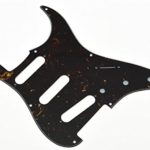 KAISH USA Vintage 8 Hole ST Strat SSS Guitar Pickguard Dark Brown Tortoise for Fender