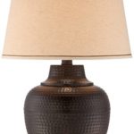 Brighton Hammered Pot Bronze Table Lamp