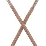 Mshega Premium Round Waxed Shoe Laces for Sneakers Boots 2 Pair (100, light brown)