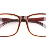Agstum Wayfarer Plain Glasses Frame Eyeglasses Clear Lens (Brown, 53)