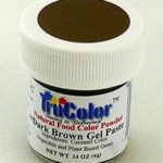 TruColor Natural Gel Paste Powder (Sm. Jar) Dark Brown Gel Paste