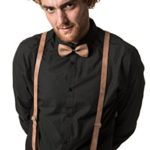 Marino KLOOPE Leather Suspenders for Men – Fashion Y Back Bowtie Suspender Set