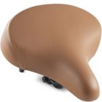 Beach Cruiser Bike Seat – Extra Wide Bicycle Saddle [STYLISH AND SOFT] Replacement Bike Saddle for Women and Men (Vintage Brown)