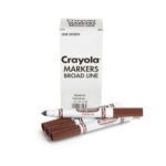 Crayola 12 Count Original Bulk Markers, Brown