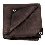 Stansport Reinforced Brown Rip-Stop Tarp, 16 x 20-Feet