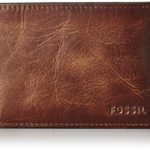 Fossil Men’s Derrick Front Pocket Bifold, Brown, One Size