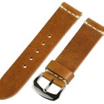 Clockwork Synergy Dapper Collection – 20mm Light Brown Worn Leather Watch Band