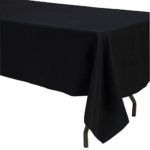60 x 126 Inch Polyester Tablecloth Dark Brown