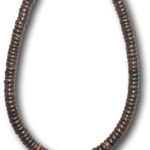 Native Treasure – Dark Brown Wood Coco Surfer Necklace – 8mm (5/16″)