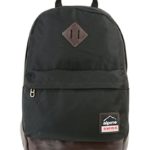 Alpine Swiss Midterm Backpack School Bag Bookbag 1 Yr Warranty Black/Brown