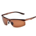 ELITERA Aluminum Magnesium Alloy Polarized Sunglasses Mens For Sports Driving Traval E8179 (BROWN&BROWN, 70)