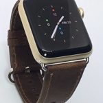 iWatch band – apple watch leather band 42mm Dark brown – Fits Apple watch Series 1 Series 2 sport edition