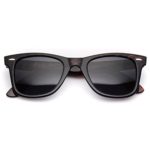 WearMe Pro – Classic Dark Lens Small Horn Rimmed Sunglasses