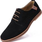 Marino Suede Oxford Dress Shoes for Men – Business Casual Shoes – Classic Tuxedo Men’s Shoes