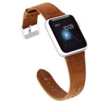 KADES Genuine Leather Apple Watch Band 38mm Wristband with Retro Crazy Horse Texture for iWatch All Version (CH, Brown)