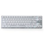 Mechanical Gaming Keyboard GATERON Brown Switch Wired Backlit Mechanical Mini Design (60%) 68 Keys Keyboard White Silver Magicforce by Qisan