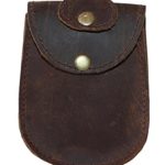 Leather Car /Bike Key Case, Remote key leather pouch with belt loop ( Rustic brown)
