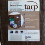 Kotap 6-ft x 8-ft Reversible Brown/Green Poly Tarp, Item: TBG-0608
