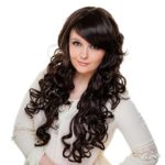 Wig Women Long Curly Wave Wig (Dark Brown) Lolita Synthetic Full Wig for Costume Cosplay Party Wigs 24-26 Inch Long Lazy Loris@