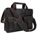 Genuine Leather Bags Classic Laptop Briefcase Attache Shoulder Handbag Messenger Bag Tote Brief Case