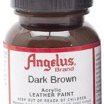 Angelus Brand Acrylic Leather Paint Water Resistant 1 oz – Select Your Color (#18 Dark Brown)