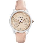 Fossil Tailor Multifunction Leather Watch