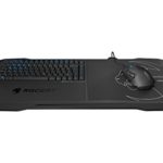 ROCCAT Sova Mechanical Gaming Lapboard for Gaming on the Couch with Cushion, Illuminated Backlit, Hotkeys, Programmable Keys, Quiet & Ergonomic, Brown Switch, for MMO & MOBA Games for PC, WOW – BLACK