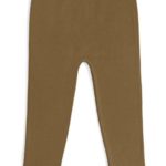 EMEM Apparel Unisex Boys Girls Baby Toddler Medium Weight Seamless Cotton Full Ankle Length Leggings Luggage 18-24 Months