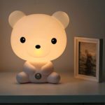 Eco-Friendly LED Animals Nightlight,Cute Bear Bedroom Decoration for Boys and Girls