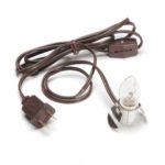 Darice 6406 Accessory Cord with 1 Bulb Light, 6-Feet, Brown