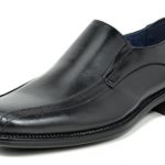 Bruno MARC Men’s Formal Loafers Stretch Slip On Leather Lining Square Tip Modern Dress Shoes