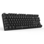 DREVO Excalibur 84-Key Cherry MX Switch Full Metal Mechanical Gaming Keyboard Cherry MX Brown Switch with Specially Coated Keycaps Black Edition