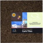 Quartet Cork Tiles, 12″ x 12″, Corkboard, Mini Wall Bulletin Boards, Dark Brown, 4 Pack (15050Q)