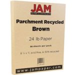 JAM Paper Parchment Paper – 8.5″ x 11″ – 24lb Brown Recycled – 50/pack