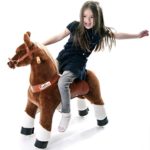 Smart Gear Pony Cycle Brown Horse Ride-On Toy with Bonus Wearable Bandana: World’s First Simulated Riding Toy (For Kids Age 3-5 Years), Ponycycle ride on Small