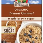 Dr. McDougall’s Right Foods Organic Instant Oatmeal, Light Maple Brown Sugar, 10.7 Ounce, Pack of 7
