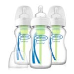 Dr. Brown’s Options 3 Piece Wide Neck Glass Bottles, 9 Ounce