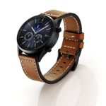 Samsung Gear S3 Classic/ Frontier Band SUNDA Genuine Leather Strap Replacement Buckle Strap Wrist Band for Samsung Gear S3 Frontier / Classic(Wrinkle Brown)